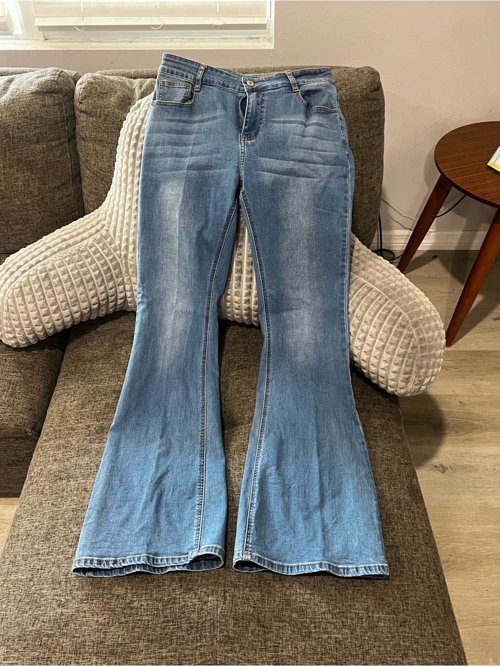 Unk Light Blue Women's Flared Jeans